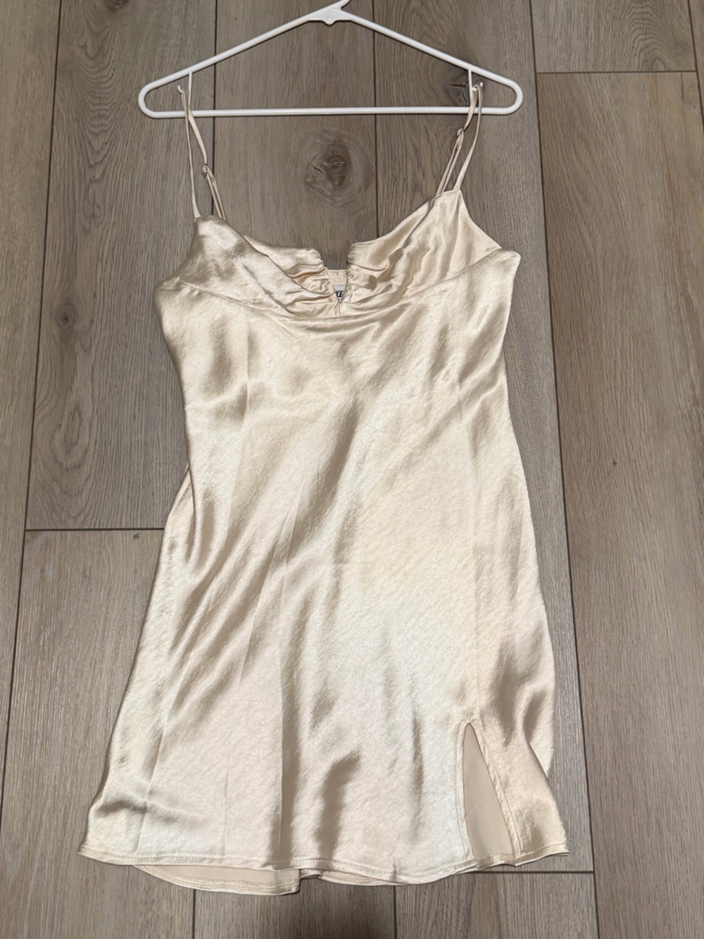 Princess Polly Champagne Satin Slip Dress